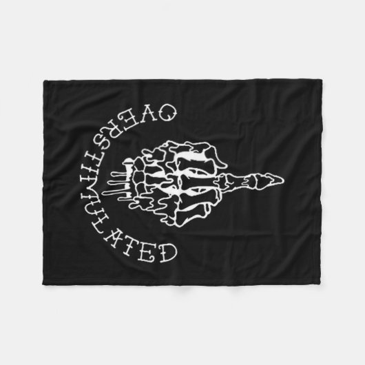 Don't Talk To Me When I'm Overstimulated - Front A Fleecedecke (Vorderseite (Horizontal))