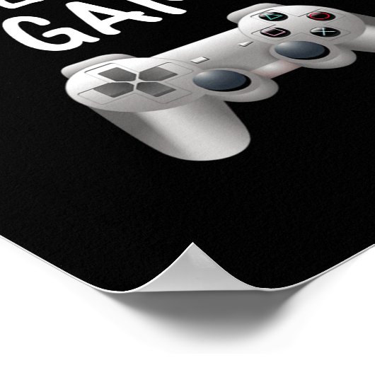 Don't Talk To Me While I'm Gaming Video Games Poster (Ecke)