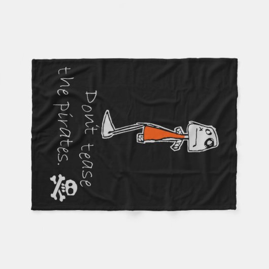 Dont Tease The Rates  Fleecedecke (Vorderseite (Horizontal))