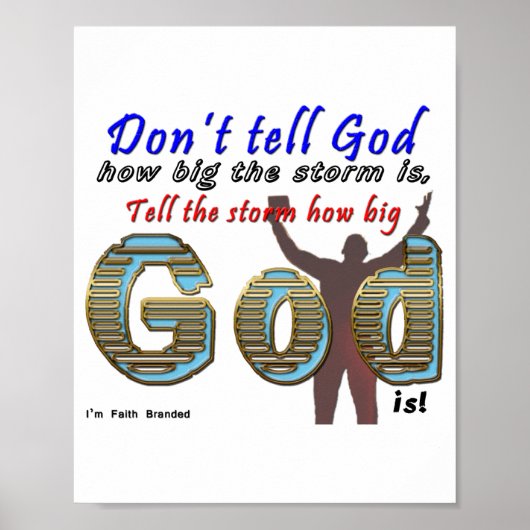 Dont Tell God How Big Your Is  Poster (Vorne)