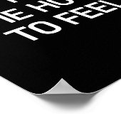 Don't Tell Me How To Feel, Funny, Sarcastic, Joke, Poster (Ecke)