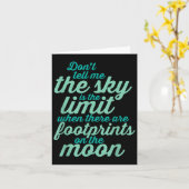 Don't Tell Me The Sky Is The Limit Insrational Quo Karte (Gelbe Blume)