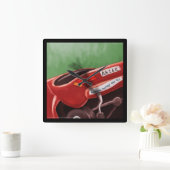 Dont Text & Drive Funny Rick London Wall Clock Quadratische Wanduhr (Zuhause)