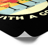 Don't Threaten Me With A Good Time Funny Margarita Poster (Ecke)