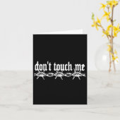 Don't Touch Me Barbed Wire Introvert Art Tattoo St Karte (Gelbe Blume)