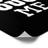 Don't Touch Me Introverted Antisocial Funny Gift C Poster (Ecke)