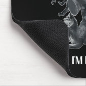 Don't Touch Me Kitten I'm Edging Wolfs Design Mousepad (Ecke)