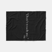 Don't Touch Me -me Funny  Fleecedecke (Vorderseite (Horizontal))