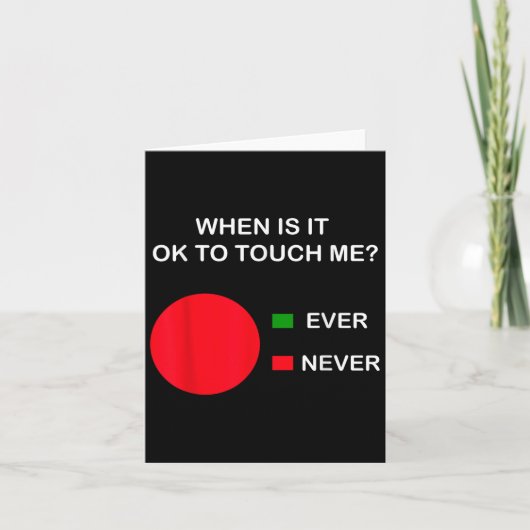 Don't Touch Me - Never Touch Me Circle Graph Intro Karte (Vorderseite)