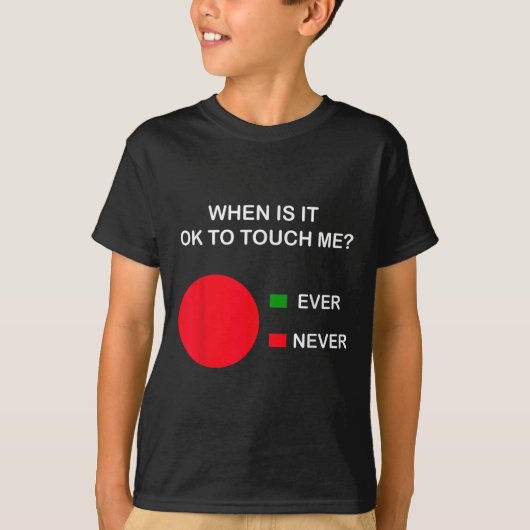 Don't Touch Me - Never Touch Me Circle Graph Intro T-Shirt (Vorderseite)