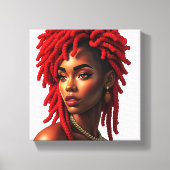 Don't touch my beautiful black hair melanin sista leinwanddruck (Vorderseite)