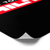 Dont Touch My Hilti Construction Site Fan Clothing Poster (Ecke)