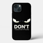 don't touch my phone iPhone case (Rückseite)