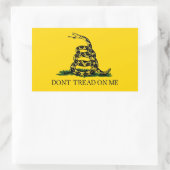 Don't Tread Man Rechteckiger Aufkleber (Tasche)