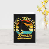 Don't Tread On Florida Alligator Karte (Gelbe Blume)