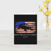 Don't Tread On Florida Governor Ron Desantis 2022 Karte (Gelbe Blume)