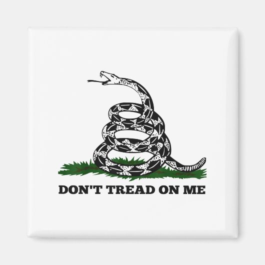 Don't Tread On Me 2nd Amendment Patriotic New Nove Magnet (Vorne)