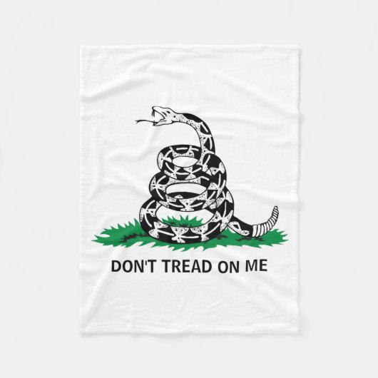 Dont Tread On Me Fleecedecke (Vorderseite)