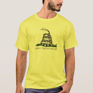 Don't' Tread on Me for men Gadsden Flag Black Sn T-Shirt