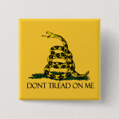 Dont Tread on Me Gadsden Flag Historisches Militär Button (Vorderseite)