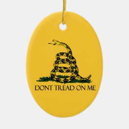 Dont Tread on Me Gadsden Flag Historisches Militär Keramikornament