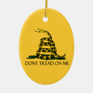 Dont Tread on Me Gadsden Flag Historisches Militär Keramikornament