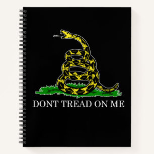 Dont Tread On Me Gadsden Flag Spiral Notebook Notizblock