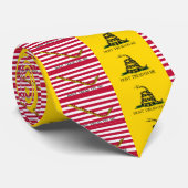 Dont Tread On Me - Gadsden & Navy Jack Flags Krawatte (Gerollt)
