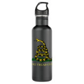 DONT TREAD ON ME Gadsden Snake Edelstahlflasche (Vorderseite)