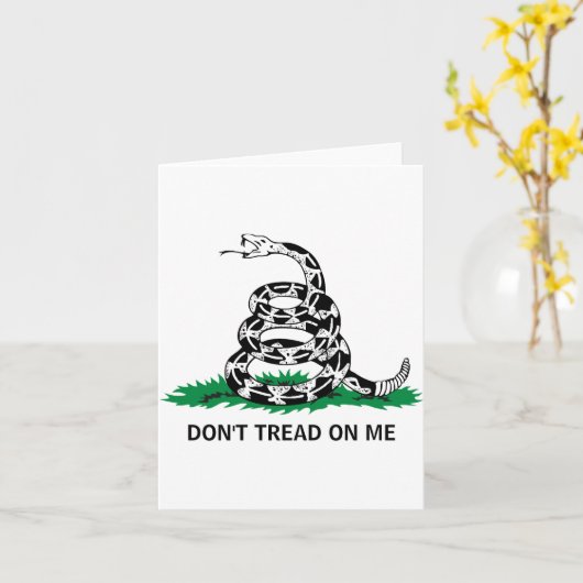 Dont Tread On Me  Karte (Gelbe Blume)