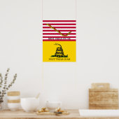 "Don't Tread On Me" - Marine Jack & Gadsden Flag Poster (Küche)