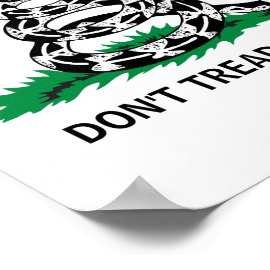 Dont Tread On Me  Poster (Ecke)