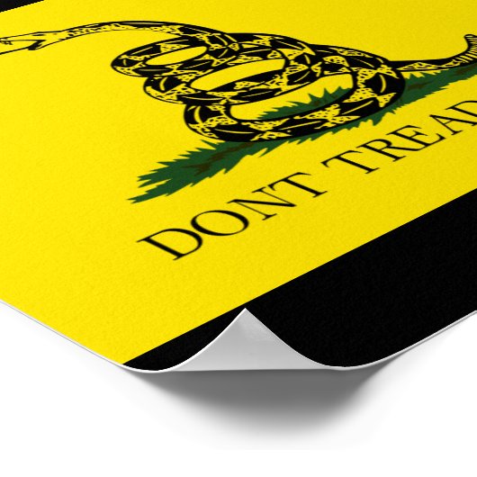 Don't Tread On Me Poster (Ecke)