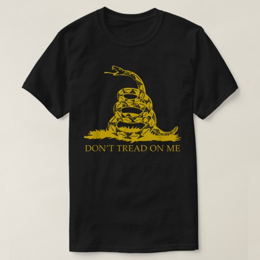 Don't_ Tread on me Shirts für Men Gadsden Flag Yel (Design vorne)
