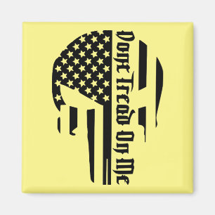 Don't Tread On Me Skull #USAPatriotGraphics © Magnet