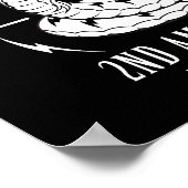 "Don't Tread on Me" Square Poster (Ecke)