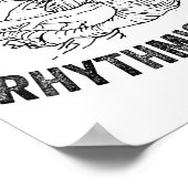 Don't Tread Rhythmically Apparel For Men Women  Poster (Ecke)