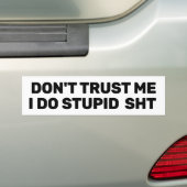 Don't Trust Me™ Bumper Sticker (Customize It!) Autoaufkleber (Auf Auto)