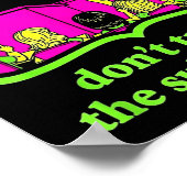 Don't Trust Subtitutes Funny Alien Invasion Teache Poster (Ecke)