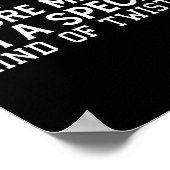 Don't Try To Figure Me Out I'm A Special Kind Of T Poster (Ecke)