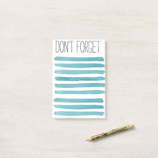 DONT VERGET Note Pad Post-it Klebezettel (Auf Schreibtisch)