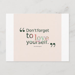 Dont-vergiss-to-Liebe-yourself.-__quotes-by-Soren- Postkarte