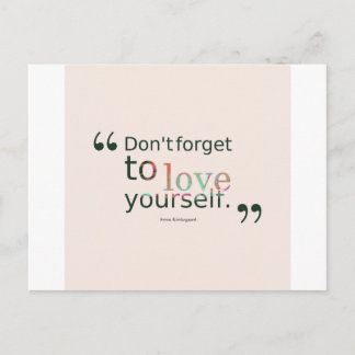 Dont-vergiss-to-Liebe-yourself.-__quotes-by-Soren- Postkarte