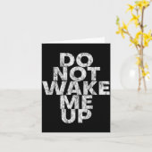 Don't Wake Me Up --  Karte (Gelbe Blume)