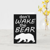 Don't Wake The Bear Survival Camng And Sleeng  Karte (Gelbe Blume)