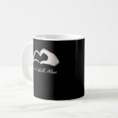 Don't Walk - White Classic - Skeleton Hands Hearts Kaffeetasse (Vorderseite Links)