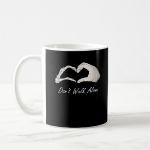Don't Walk - White Classic - Skeleton Hands Hearts Kaffeetasse