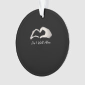 Don't Walk - White Classic - Skeleton Hands Hearts Ornament (Vorderseite)