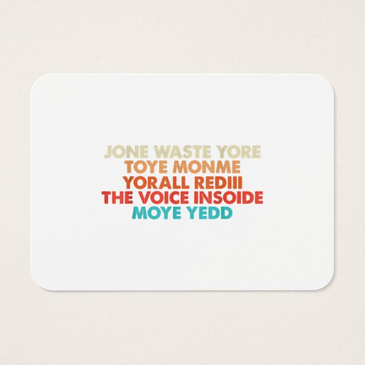Don't Waste Your Time (Vorderseite)