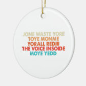 Don't Waste Your Time Keramik Ornament (Links)
